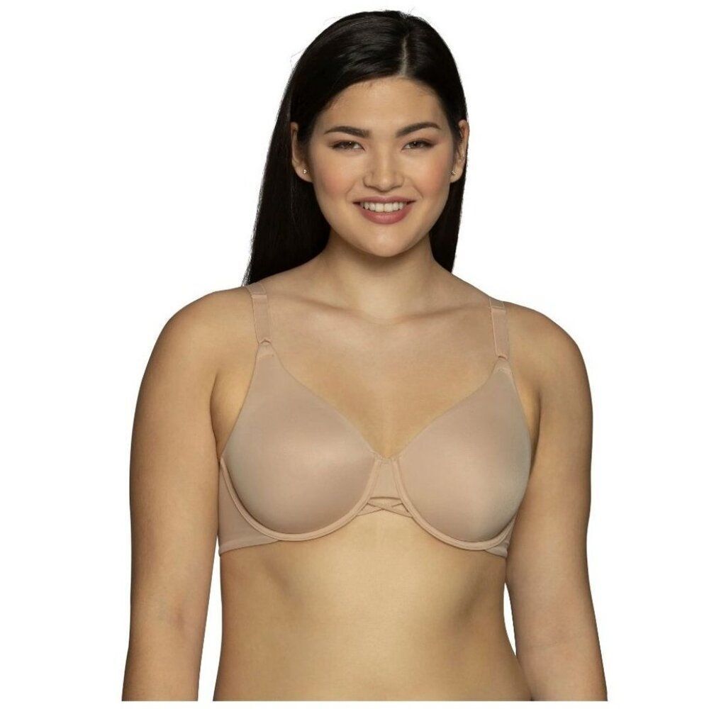 Vanity Fair Womens 40C Beige Underwire Side & Back Smoothing Full Coverage